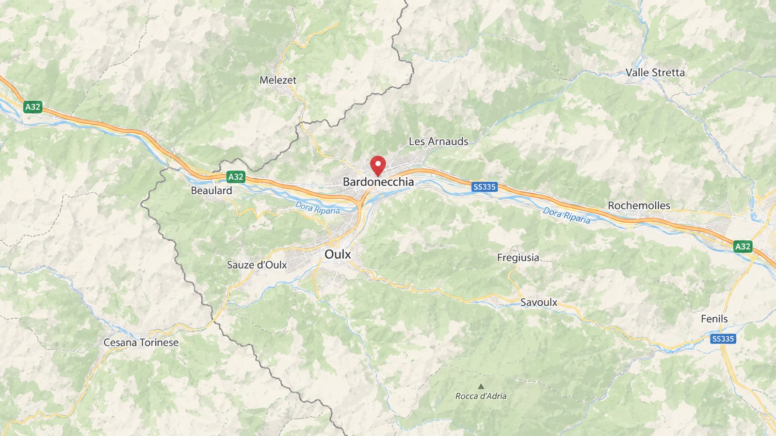 Map of Oulx